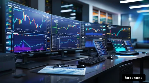 トレーディングルームの風景