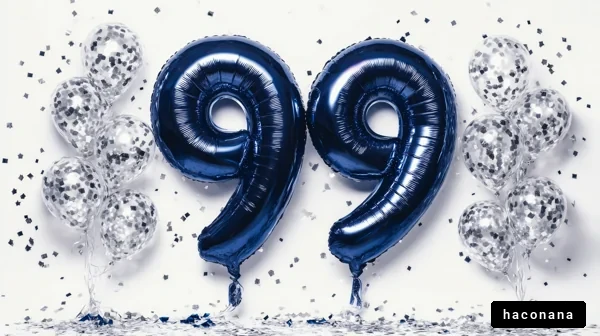 華やかな99のバルーン