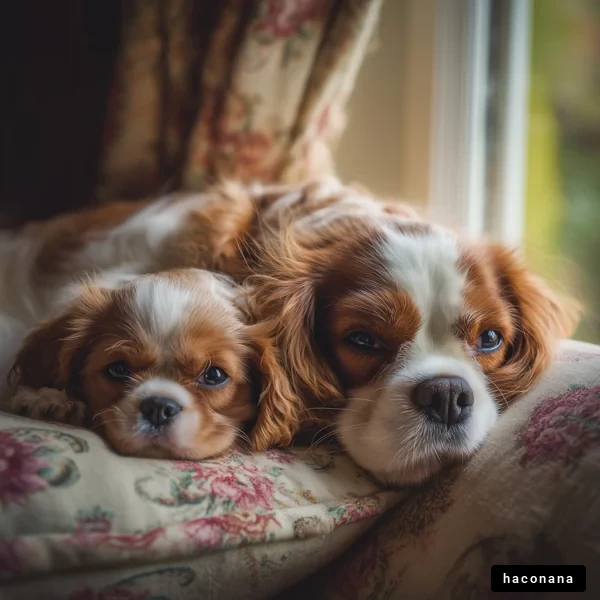 寝そべる犬たちのひととき