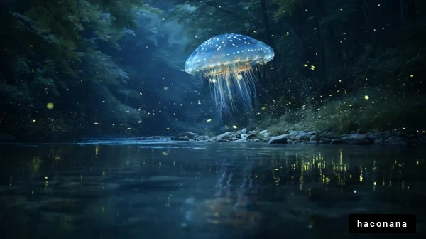 幻想的なクラゲの光景