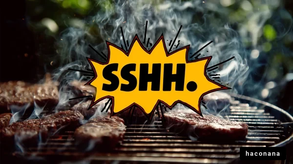 バーベキューでの肉焼き