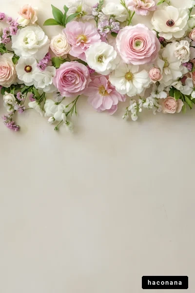 華やかな花々のアレンジメント