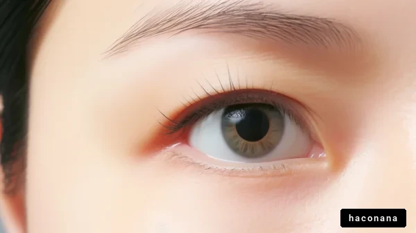 美しい瞳のクローズアップ