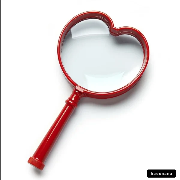 ハート形のルーペ