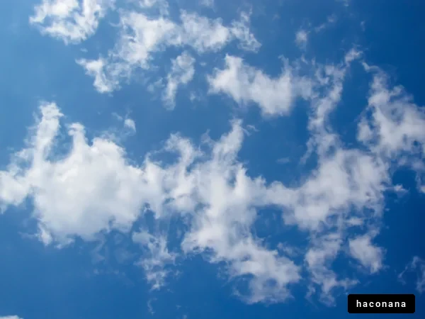 青空と雲の風景