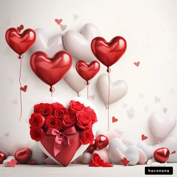 愛とバレンタインのデコレーション