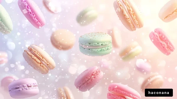 カラフルなマカロンの世界