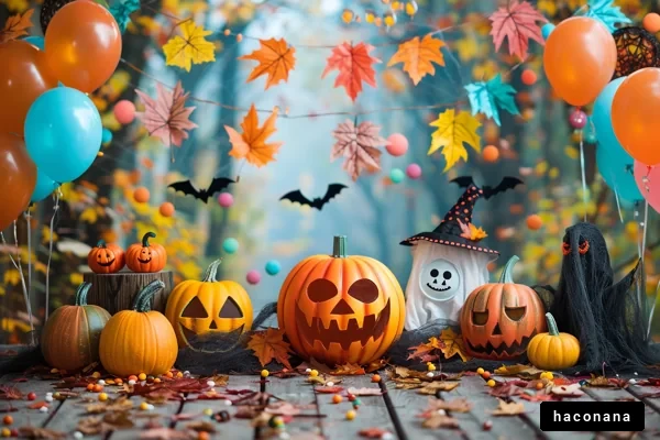 ハロウィンの楽しい飾り付け