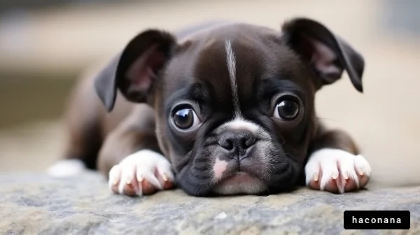 かわいい子犬のポートレート