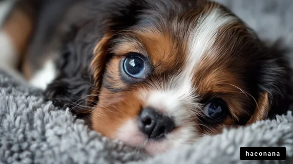 可愛い子犬のアップ