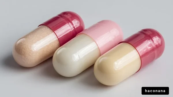 カラフルなサプリメントカプセル