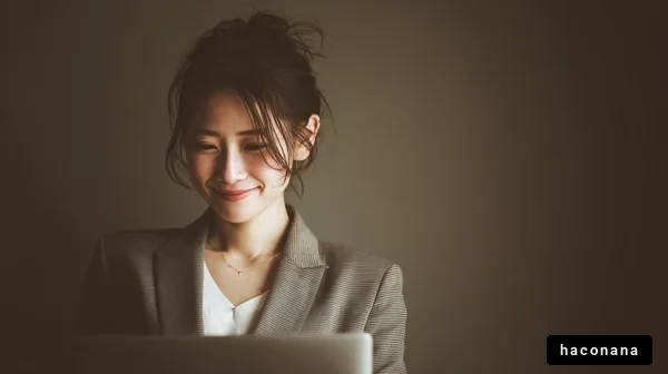 笑顔のビジネスウーマン