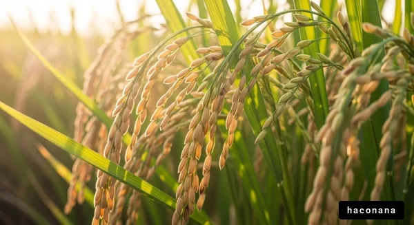 稲の実る美しい風景