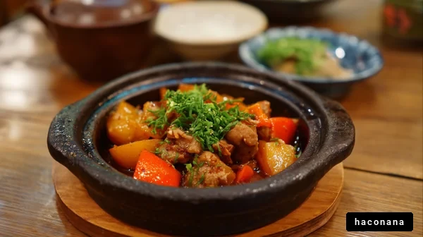 美味しい煮込み料理の皿