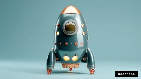 未来的なロケットのデザイン