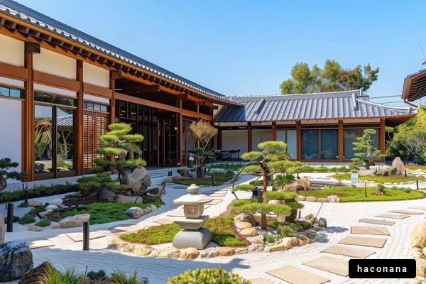 美しい和風庭園の風景