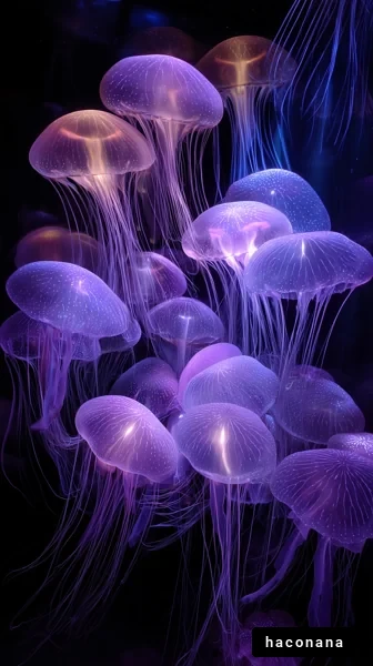 美しいクラゲの群れ