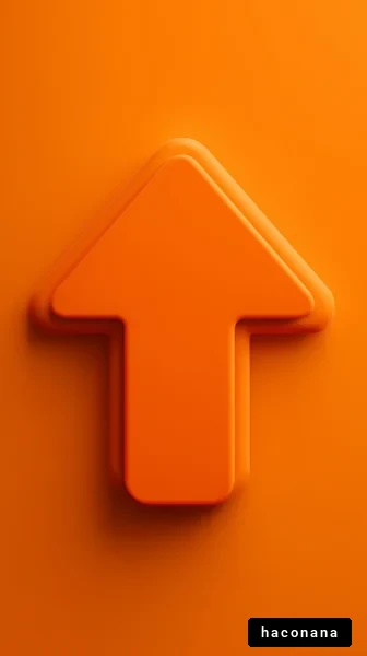 オレンジの矢印アイコン