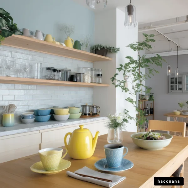 明るいキッチンの風景