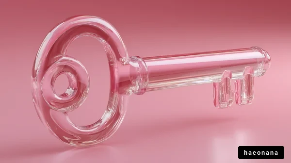 美しい透明な鍵の画像