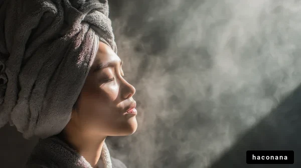 リラックスした女性の横顔