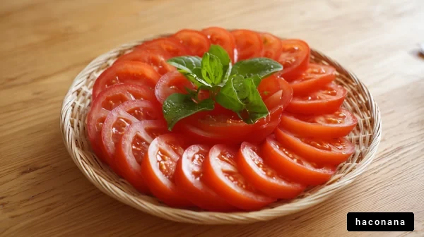 美しいトマトの盛り付け