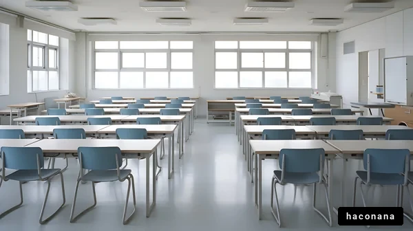 シンプルな教室の風景