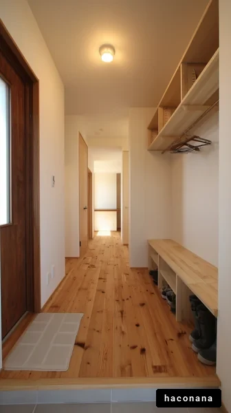 シンプルな玄関スペース