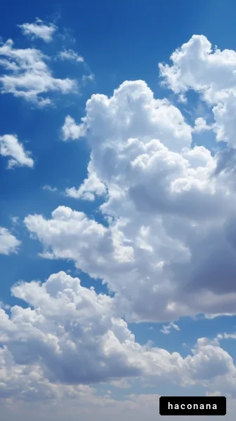 青空と雲の風景
