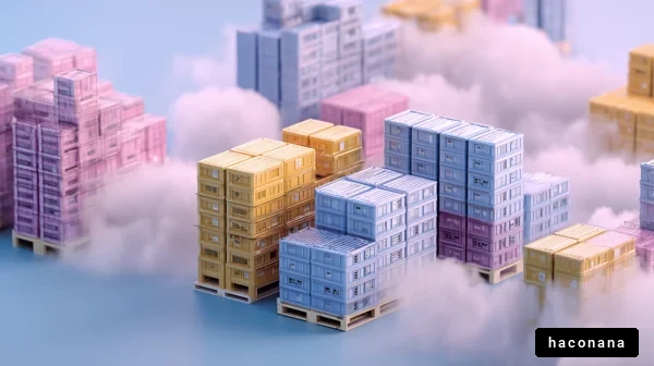 カラフルなコンテナ群