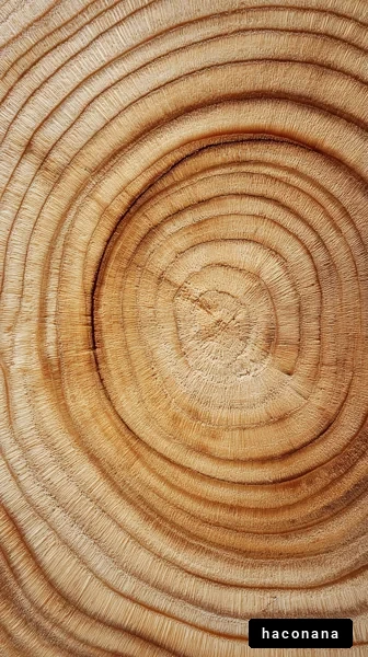 木の年輪の美しさ