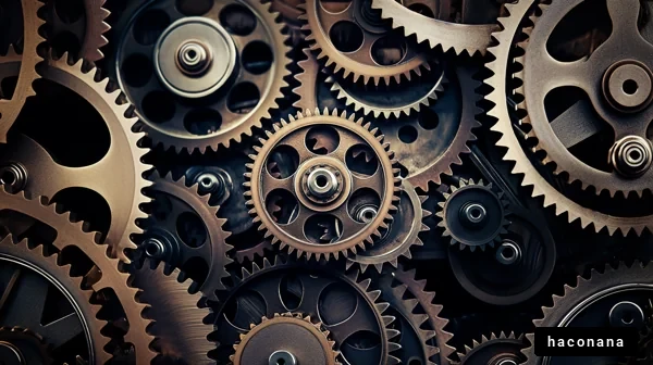 歯車の複雑な集合体
