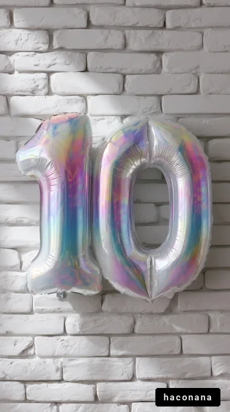 10歳のバースデー装飾