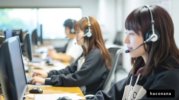 コールセンターで働く人々