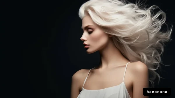 美しい白髪の女性