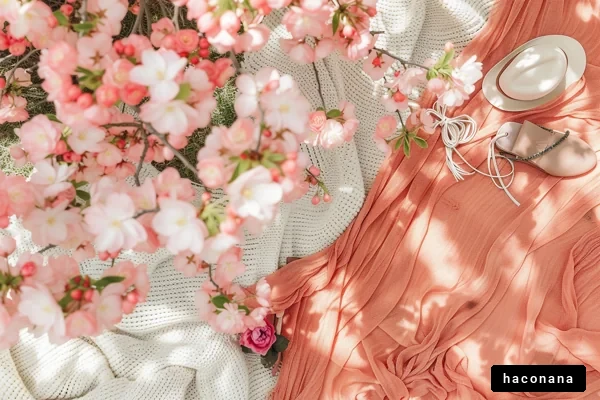 春の花とファッション小物