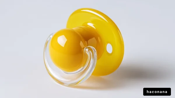 明るい黄色の哺乳瓶