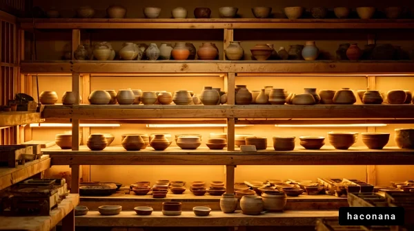 陶器の温かみある光景
