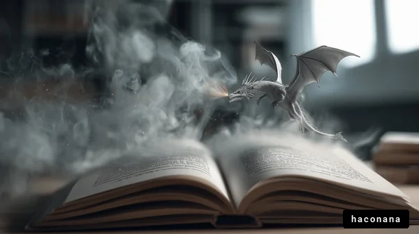 魔法の本とドラゴン
