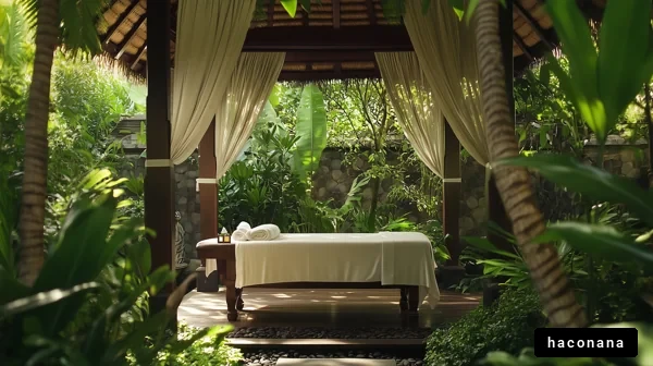 リラックスできるスパの風景