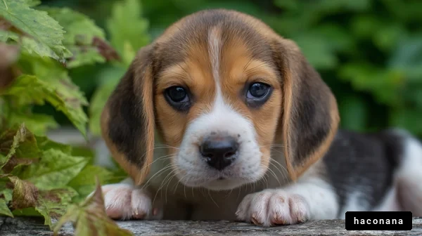 かわいいビーグルの子犬