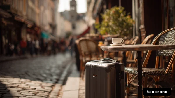 街角のカフェと旅の風景