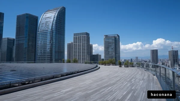近未来的な都市の風景