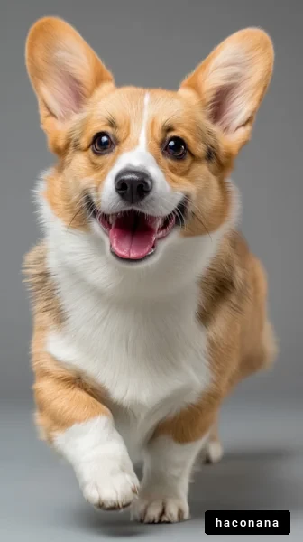 可愛いコーギーの笑顔
