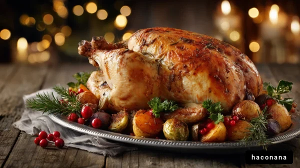 クリスマスディナーの豪華料理