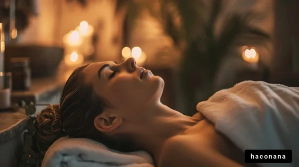 リラックスした女性のスpa