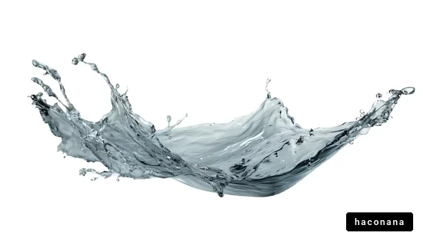 水しぶきの芸術的表現