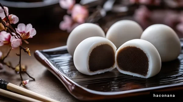 美しい和菓子の盛り付け