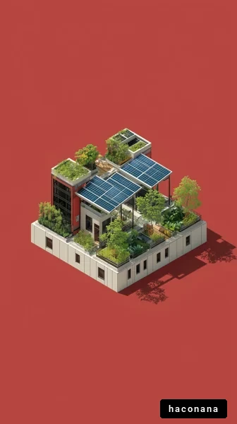 緑に囲まれたエコな建物