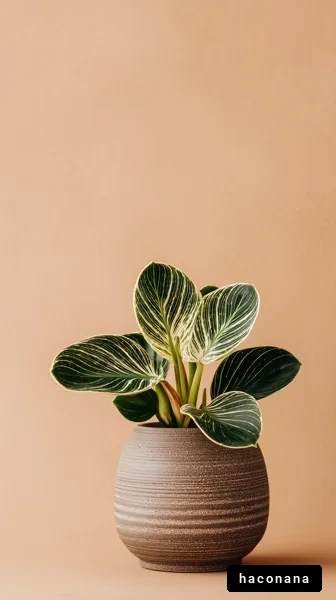 観葉植物の美しい鉢植え